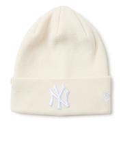 ニューエラ(NEW ERA)帽子 ニットキャップ カフニット MLB Tonal Logo ニューヨーク・ヤンキース オフホワイト 白 14670042