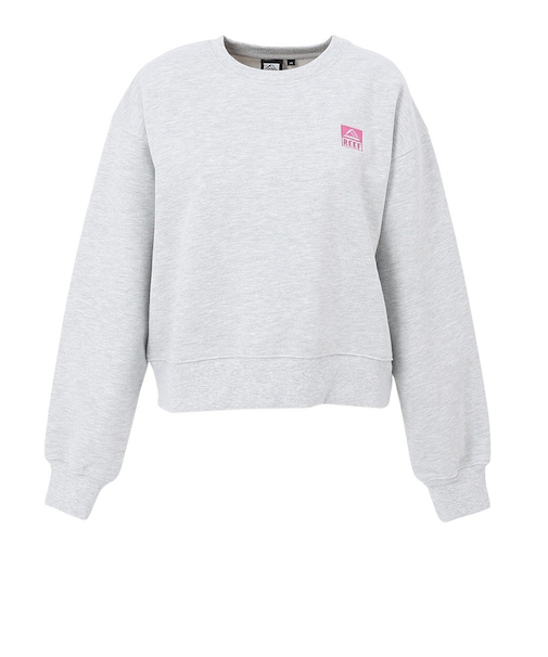 リーフ（REEF）スクエアロゴ クロップト クルースウェット RFSWL2501-H.GRY
