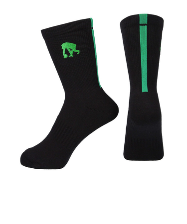 エゴザル（EGOZARU）バスケットボール ソックス ラインソックス 黒 EZAC-T2201