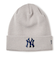 ニューエラ（NEW ERA）帽子 ニットキャップ  カフニット MLB Team Logo ニューヨーク・ヤンキース ライトグレー 14670066