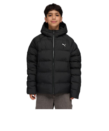 プーマ（PUMA）ジュニア シンセティック フーデッド パッファー ジャケット 691162 01 BLK