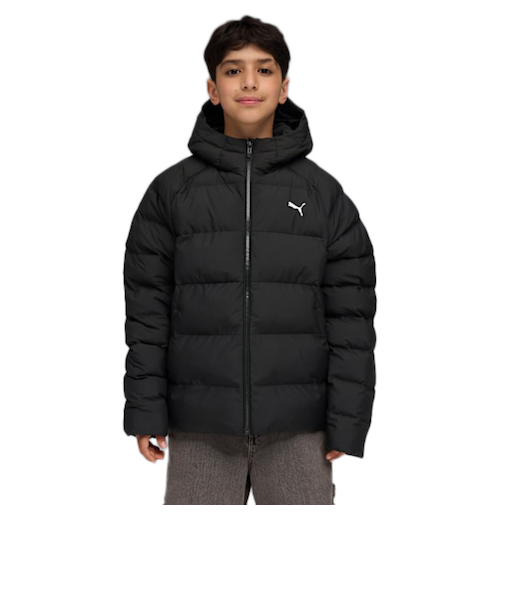 プーマ（PUMA）ジュニア シンセティック フーデッド パッファー ジャケット 691162 01 BLK