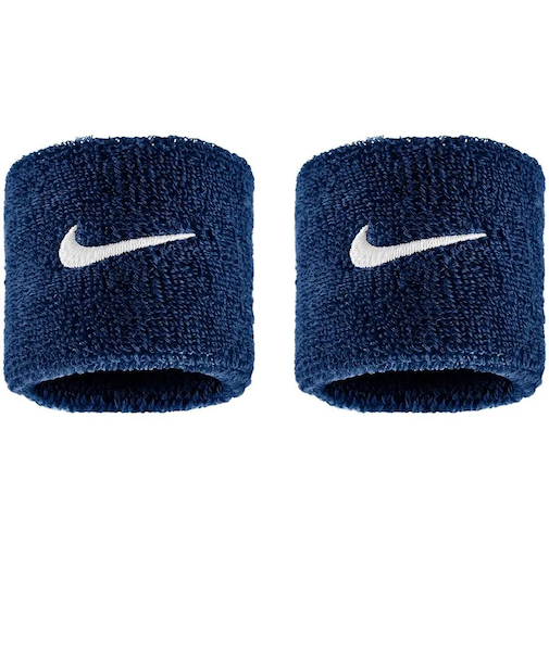ナイキ（NIKE）リストバンド スウッシュ クラシック 2P 紺 ネイビー BN3000-463