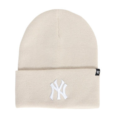 フォーティーセブン（47）ニットキャップ カフニット ニューヨーク・ヤンキース Haymaker ベージュ 14858359 ニット帽 防寒