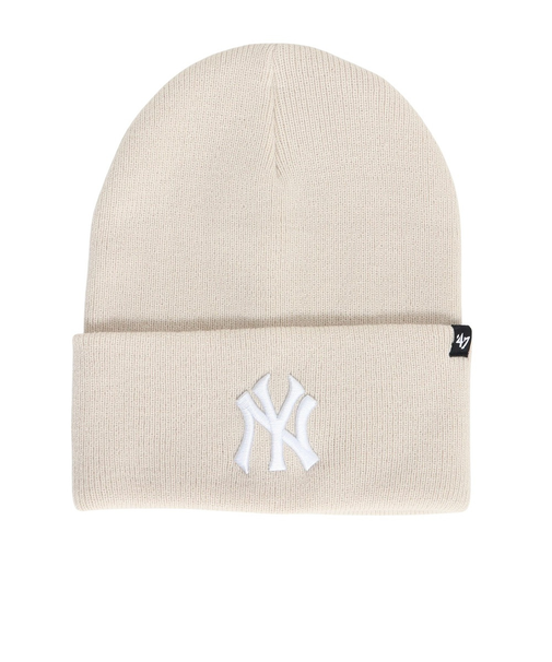 フォーティーセブン（47）ニットキャップ カフニット ニューヨーク・ヤンキース Haymaker ベージュ 14858359 ニット帽 防寒