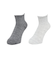 クー（Coo.）靴下 3層 アンクルソックス 2足組 グレー 灰色 22.0～25.0センチ  895CO5GSA0128 GRY