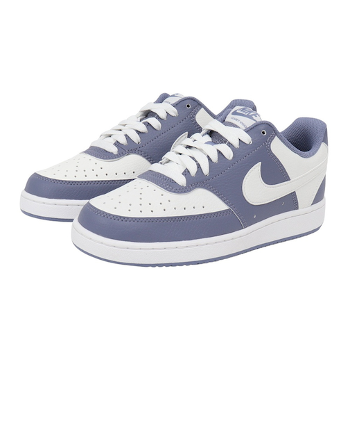 ナイキ(NIKE)スニーカー スポーツシューズ コート ビジョン LO NN ホワイト ブルー DH3158-400 カジュアル シューズ