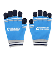 手袋 ジュニア ダブルタイプニットグローブ 青 WG5F0007-WA902-GRST BLU 滑り止め付き 防寒 ジュニア手袋