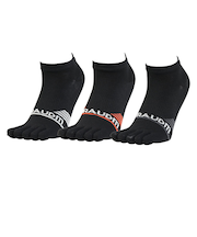 5指ソックス Gヒートクロス 3足組 黒 22.0cm SK5F0003-WA895-GRGSA ソックス 靴下 5本指 発熱 防寒 3足セット