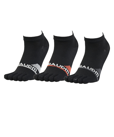 5指ソックス Gヒートクロス 3足組 黒 22.0cm SK5F0003-WA895-GRGSA ソックス 靴下 5本指 発熱 防寒 3足セット