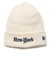 ニューエラ（NEW ERA）帽子 ニットキャップ ベーシック カフニット オールドロゴ オフホワイト 白 14670062