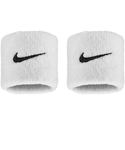 ナイキ(NIKE)リストバンド スウッシュ クラシック 2P ホワイト×ブラック BN3000-101