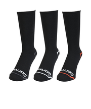 ソックス Gヒートクロス クルー 3足組 黒 25.0cm SK5F0006-WA894-GRGSA 靴下 防寒 あたたかい ドライ 3足セット