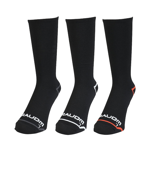 ソックス Gヒートクロス クルー 3足組 黒 25.0cm SK5F0006-WA894-GRGSA 靴下 防寒 あたたかい ドライ 3足セット