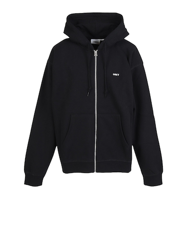 オベイ（OBEY）ESTABLISHED WORKS BOLD ジップ フーディ 112460022BLKO25F