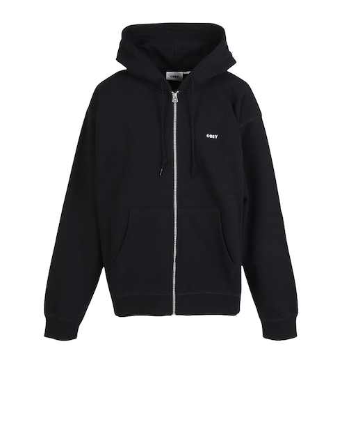 オベイ（OBEY）ESTABLISHED WORKS BOLD ジップ フーディ 112460022BLKO25F
