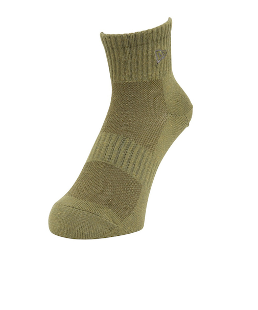 ニューエラ（NEW ERA）靴下 スニーカー丈 ソックス OLIVE/BL オリーブ 23-25cm 14886681 抗菌 防臭