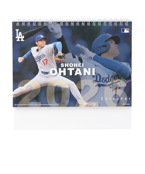 エムエルビー（MLB）2026年 大谷翔平卓上カレンダー W CL-552 2026 卓上