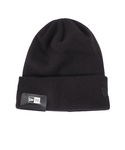 ニューエラ（NEW ERA）帽子 ニットキャップ ベーシック カフニット クラシックロゴ ブラック 14670098