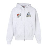 ベンデイビス（BEN DAVIS）バック刺繍ジップパーカー 25780053-ASH