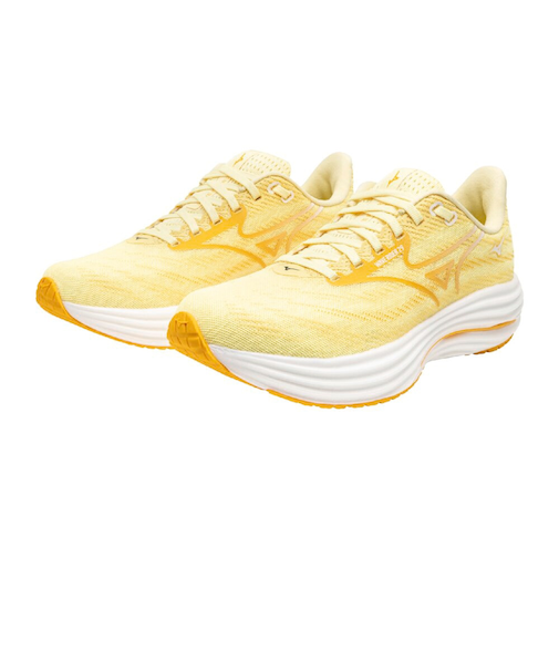 ミズノ（MIZUNO）ランニングシューズ ジョギングシューズ ウエーブライダー 29 イエロー ホワイト J1GD250326 スニーカー