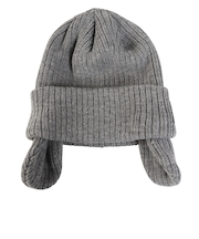 ライズ(RYZ)イヤーカバーニットキャップ グレー RZ20ST25FW0027 GRY ニットキャップ ニット帽 イヤーフラップ 耳当て付き