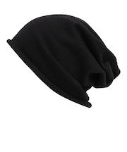 クー(Coo.)帽子 ニットキャップ 軽量ビッグビーニー 黒 ブラック 897CO5ST0037 BLK