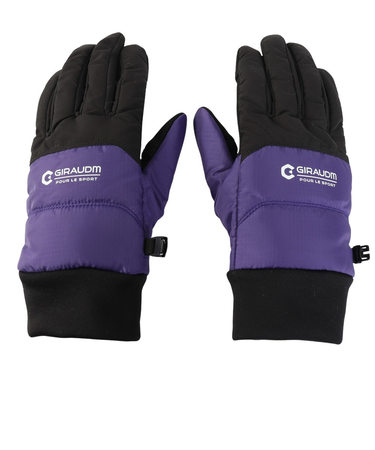 手袋 WATER REP グローブ 両手用 紫 M-LLサイズ(23-27cm) WG5F0008-WA900-GRSN PUL 撥水 指出し 防寒 寒さ対策