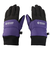 手袋 WATER REP グローブ 両手用 紫 M-LLサイズ(23-27cm) WG5F0008-WA900-GRSN PUL 撥水 指出し 防寒 寒さ対策