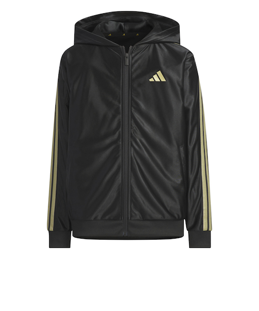 アディダス(adidas)キッズ STADIUM GOLD ルーズフィット トリコット フルジップ パーカー F5746-JZ3518