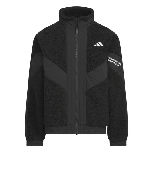 アディダス（adidas）キッズ ワーディング パック ルーズフィット ボア フルジップ ジャケット CA268-KA3782