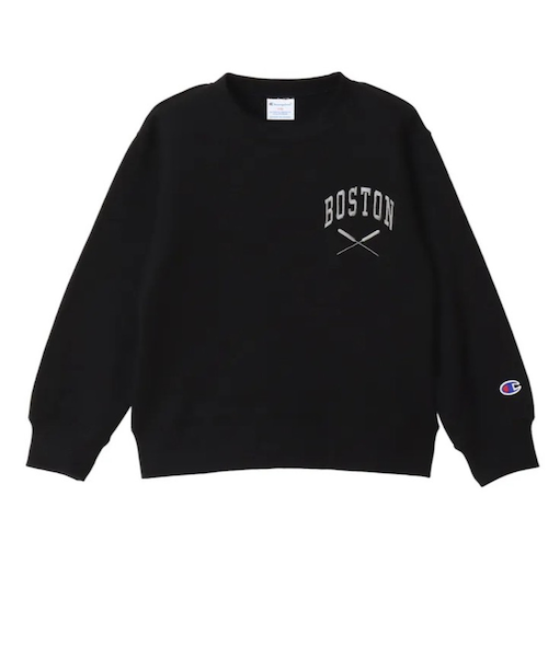 くーちゃん チャンピオン（CHAMPION）ジュニア クルーネックスウェットシャツ CK
