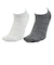 クー（Coo.）靴下 3層 ショート丈ソックス 2足組 LGYCGY 25.0～28.0センチ 894CO5GSA0130 GRY