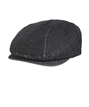 エルケクス（ELKEX）ハンチングキャップ Eロゴデニムハンチング 黒 EKM5FA0029 BLK ハンチング帽 デニム