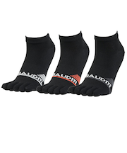 5指ソックス ヒートクロス 3足組 黒 25cm SK5F0005-WA894-GRGSA ソックス 靴下 5本指 発熱 防寒 3足セット