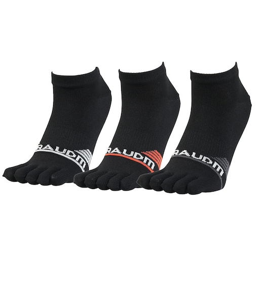 5指ソックス ヒートクロス 3足組 黒 25cm SK5F0005-WA894-GRGSA ソックス 靴下 5本指 発熱 防寒 3足セット