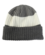 ライズ（RYZ）ニットキャップ ボーダーボリュームリブカフワッチ チャコールグレー RZ20ST25FW0028 CGRY 帽子 ニット帽 防寒