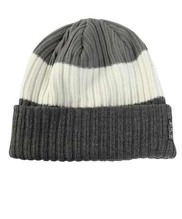 ライズ（RYZ）ニットキャップ ボーダーボリュームリブカフワッチ チャコールグレー RZ20ST25FW0028 CGRY 帽子 ニット帽 防寒