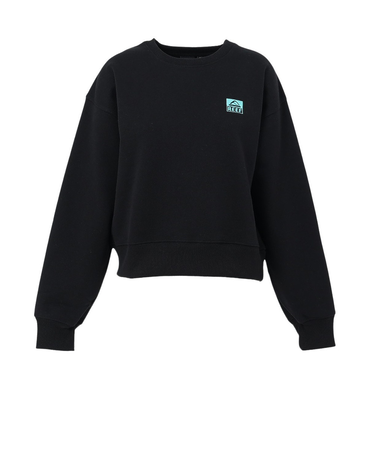 リーフ（REEF）スクエアロゴ クロップト クルースウェット RFSWL2501-BLK