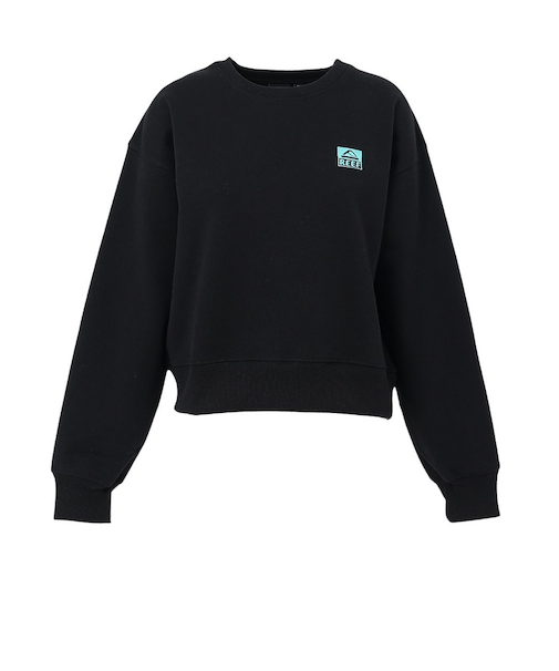 リーフ（REEF）スクエアロゴ クロップト クルースウェット RFSWL2501-BLK