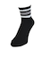 クー（Coo.）靴下 アンクルライン ソックス 1足組 ブラック×グレー 25～28センチ 894CO5GSA0090 BLK