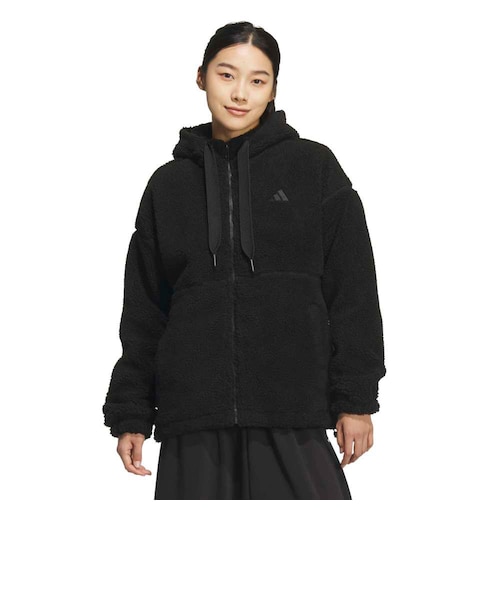 アディダス（adidas）ボア シェルパ ルーズフィット フルジップ