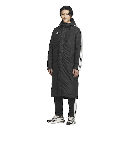 アディダス（adidas）スリーストライプス ルーズフィット ロング ボアコート BW566-KA1302