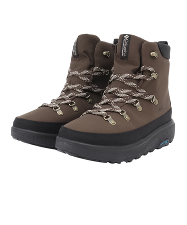 コロンビア(Columbia)ブーツ カジュアルシューズ イエローテイル アイスマジック ウォータープルーフ ダークブラウン YU1393 202