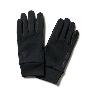 ニューエラ(NEW ERA)手袋 イータッチ フリース ウォーマーグローブ 黒 M-LLサイズ 14675881