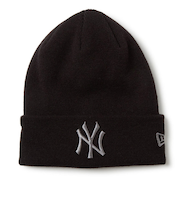 ニューエラ(NEW ERA)帽子 ベーシック カフニット MLB Tonal Logo ニューヨーク・ヤンキース 黒 ブラック 14670043