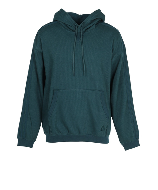 アディダス（adidas）ルーズフィット ワッフル プルオーバー パーカー NED56-KG0776