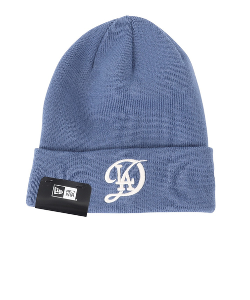 ニューエラ（NEW ERA）帽子 ニットキャップ ロサンゼルス・ドジャース シティーコネクトロゴ インディゴブルー 14670102
