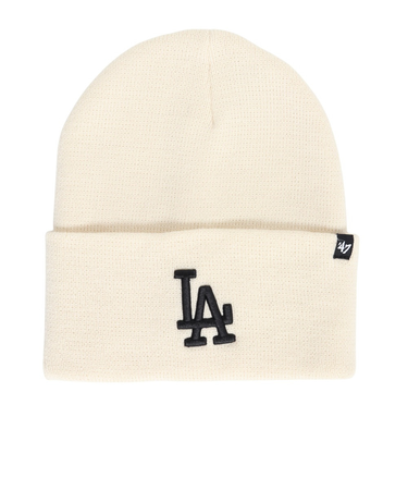 フォーティーセブン（47）ニットキャップ カフニット ロサンゼルス・ドジャース Haymaker ベージュ 14858226 ニット帽 防寒