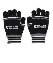 手袋 ジュニア ダブルタイプニットグローブ 黒 WG5F0007-WA902-GRST BLK 滑り止め付き 防寒 ジュニア手袋